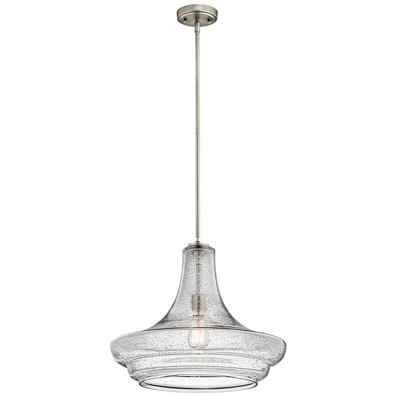 Image 3 Kichler Everly 19 inch Wide Brushed Nickel Pendant Light more views
