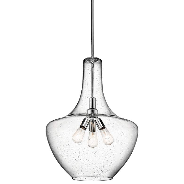 Image 1 Kichler Everly 20" Wide Polished Chrome 3-Light Pendant