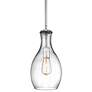 Kichler Everly 7" Wide Chrome and Clear Glass Mini Pendant
