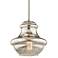 Kichler Everly 9 1/2" Wide Nickel and Mercury Glass Mini Pendant