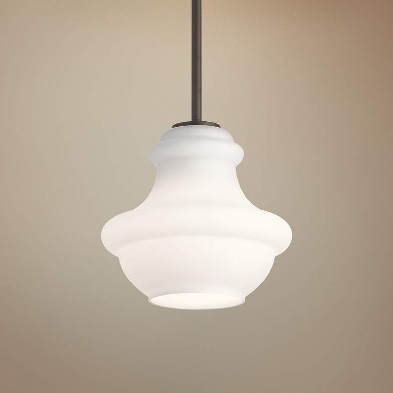 Image 1 Kichler Everly 9 1/2" Wide Olde Bronze Mini Pendant Light