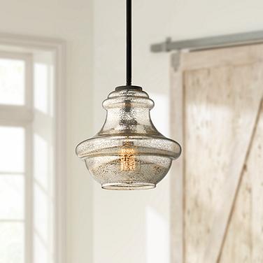 Mercury Glass Lighting Fixtures Lamps