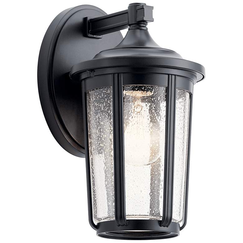 Image 1 Kichler Fairfield 11 inch High Black Outdoor Wall Light