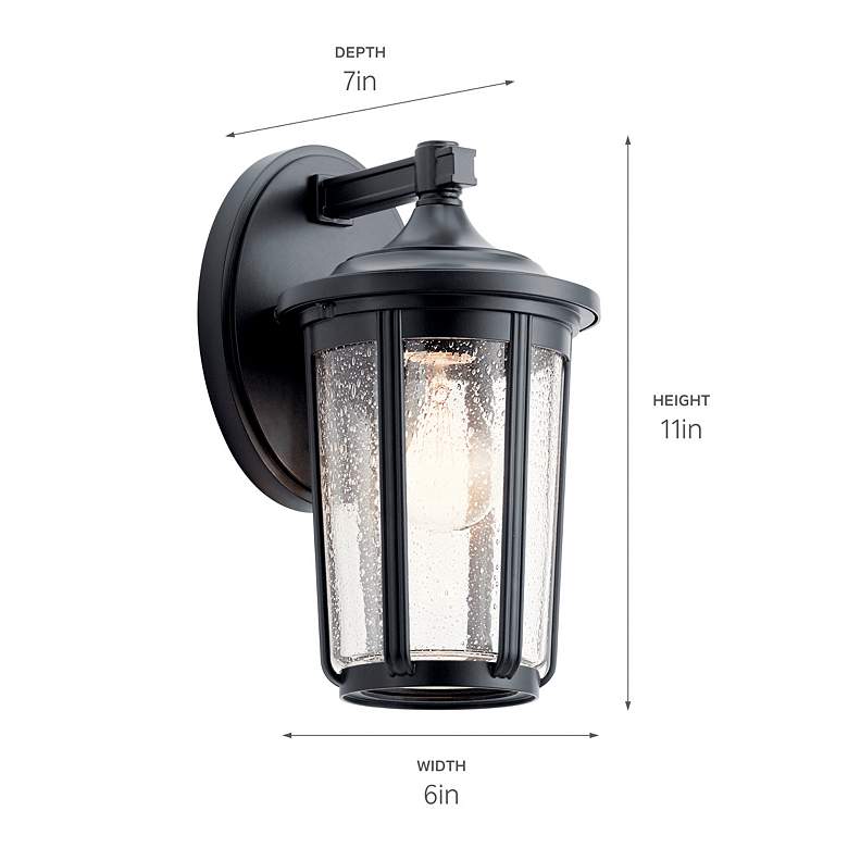 Image 5 Kichler Fairfield 11" High Black Outdoor Wall Light more views