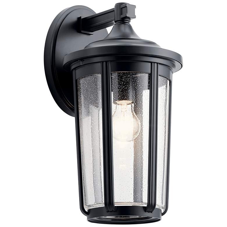 Image 1 Kichler Fairfield 17 1/4 inch High Black Outdoor Wall Light