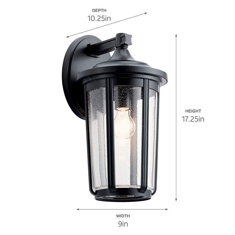 Image 5 Kichler Fairfield 17 1/4" High Black Outdoor Wall Light more views