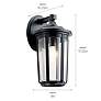 5_Kichler Fairfield 17 1/4" High Black Outdoor Wall Light more views