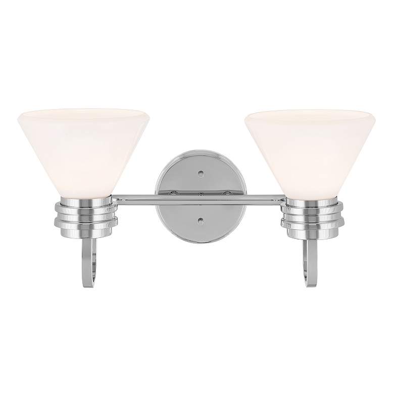 Image 6 Kichler Farum 19.25 Inch 2 Light Vanity with Opal Glass in Chrome more views