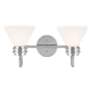 6_Kichler Farum 19.25 Inch 2 Light Vanity with Opal Glass in Chrome more views