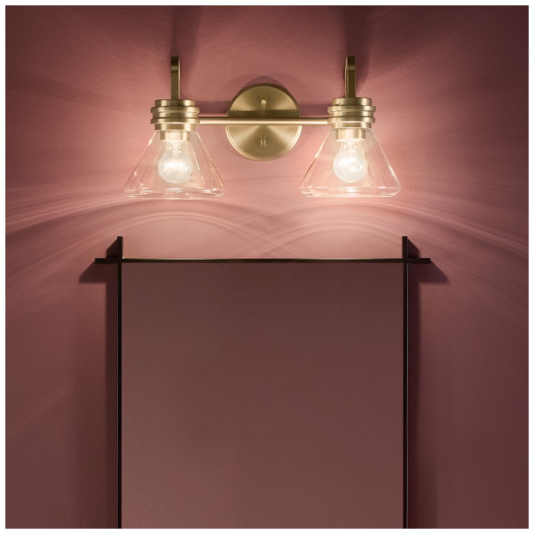 Image 4 Kichler Farum 19 1/4"W Champagne Bronze 2-Light Bath Light more views