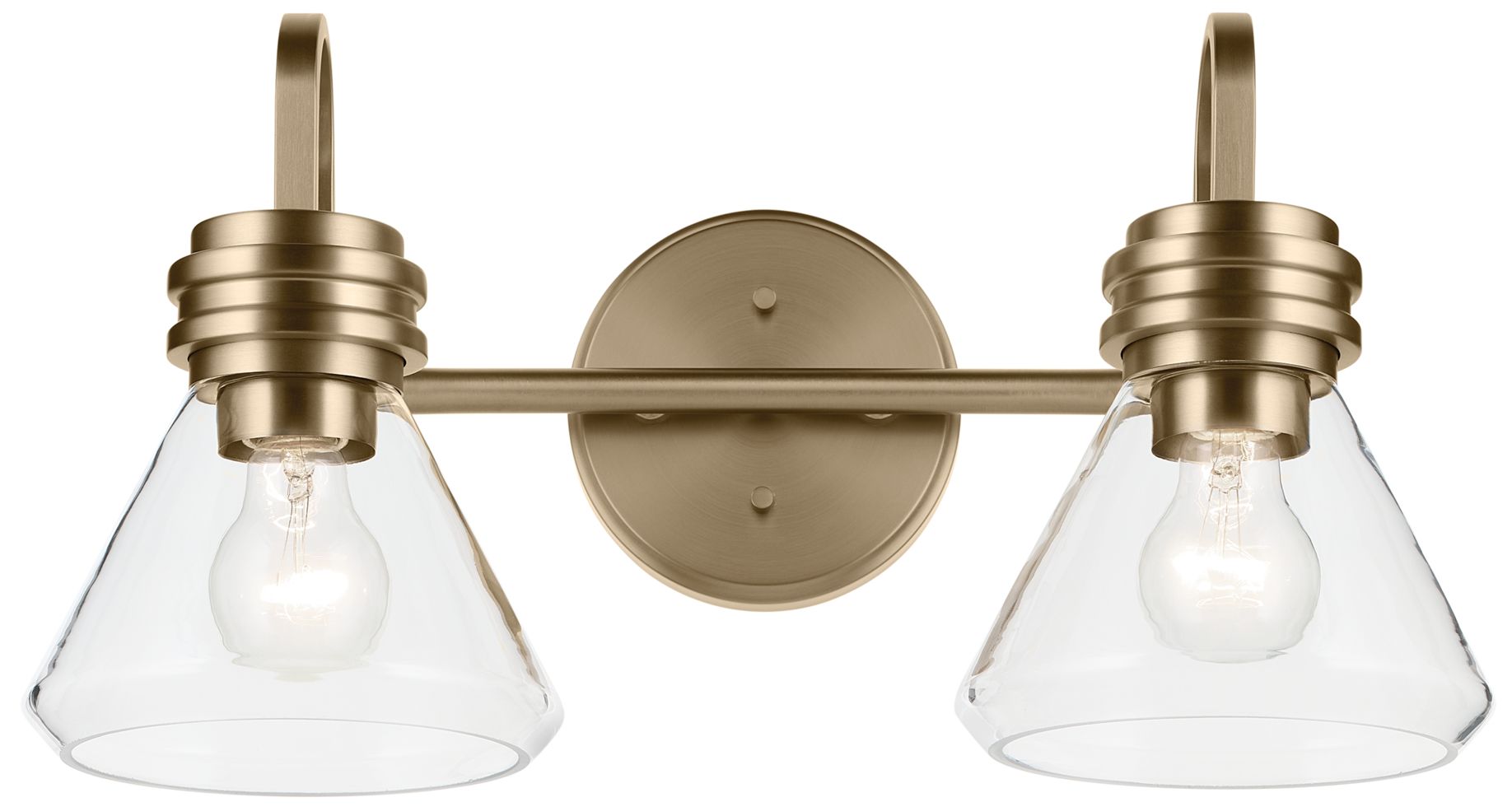 Image 5 Kichler Farum 19 1/4"W Champagne Bronze 2-Light Bath Light more views