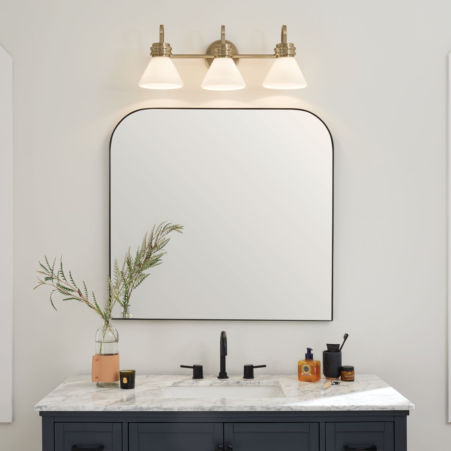 Image 5 Kichler Farum 26" Wide Champagne Bronze 3-Light Bath Light more views