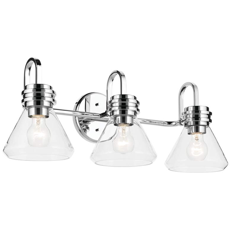Image 1 Kichler Farum 26" Wide Chrome 3-Light Vanity Bath Light