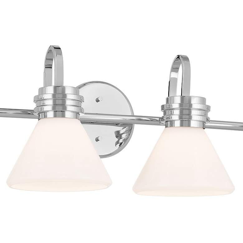Image 3 Kichler Farum 34 Inch 4 Light Vanity with Opal Glass in Chrome more views