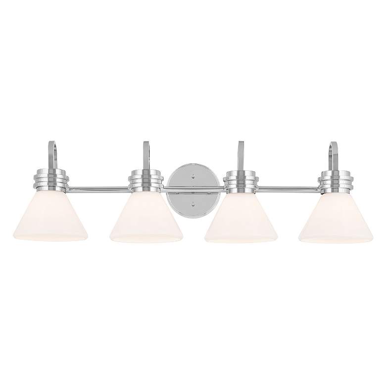 Image 5 Kichler Farum 34 Inch 4 Light Vanity with Opal Glass in Chrome more views