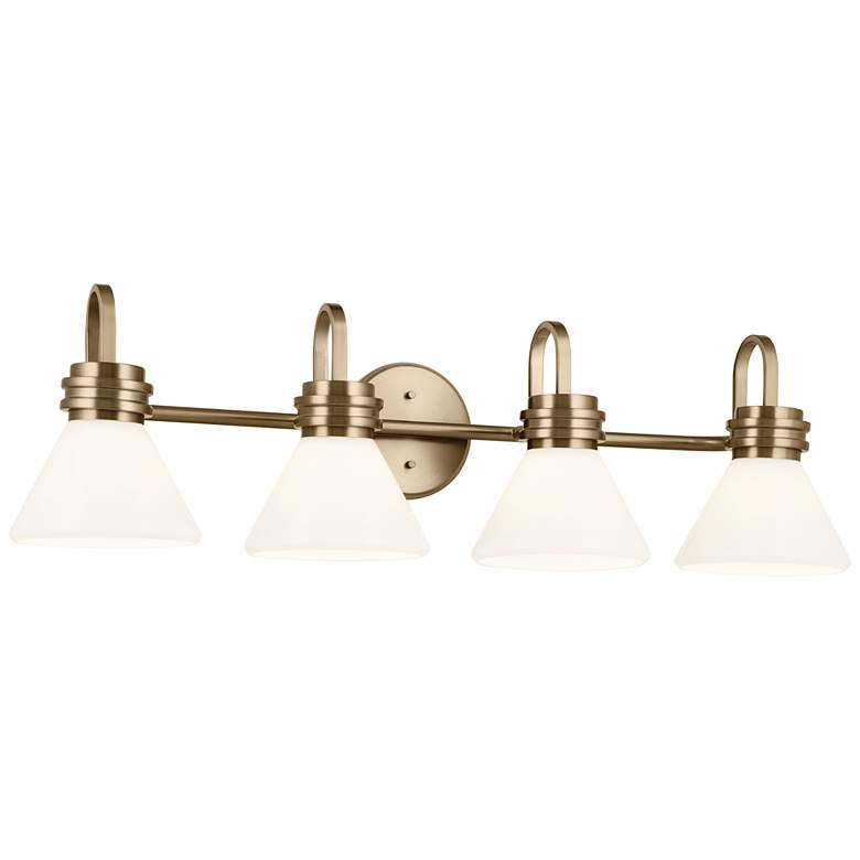 Image 1 Kichler Farum 34 inch Wide Champagne Bronze 4-Light Bath Light