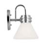 4_Kichler Farum 9.5 Inch 1 Light Wall Sconce with Opal Glass in Chrome more views