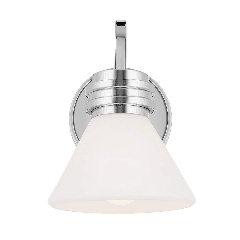 Image 5 Kichler Farum 9.5 Inch 1 Light Wall Sconce with Opal Glass in Chrome more views