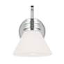 5_Kichler Farum 9.5 Inch 1 Light Wall Sconce with Opal Glass in Chrome more views