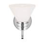 6_Kichler Farum 9.5 Inch 1 Light Wall Sconce with Opal Glass in Chrome more views
