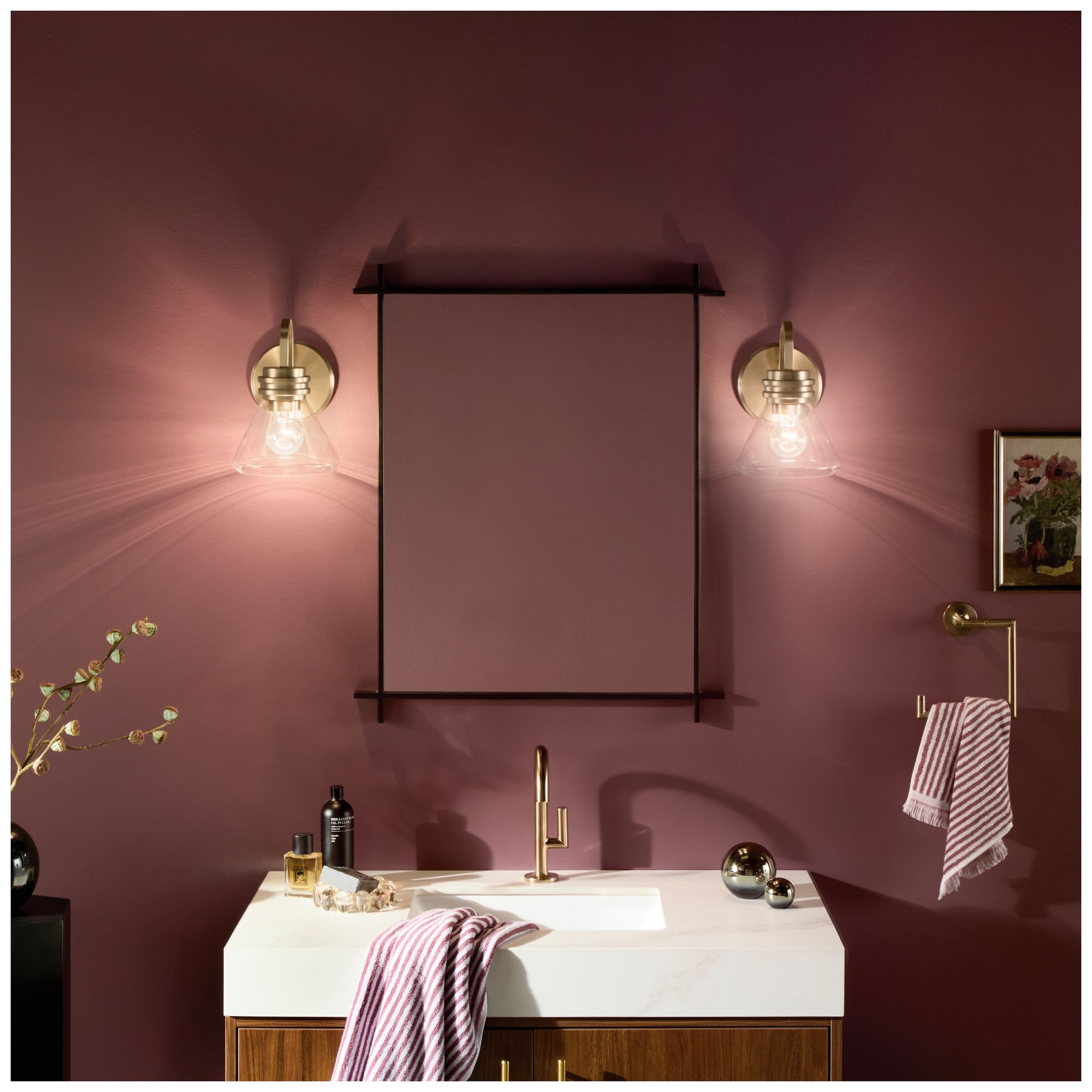 Image 2 Kichler Farum 9 1/2" High Champagne Bronze Wall Sconce more views