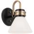 Kichler Farum 9 1/2"H Black and Champagne Bronze Wall Sconce