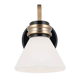 Image5 of Kichler Farum 9 1/2"H Black and Champagne Bronze Wall Sconce more views
