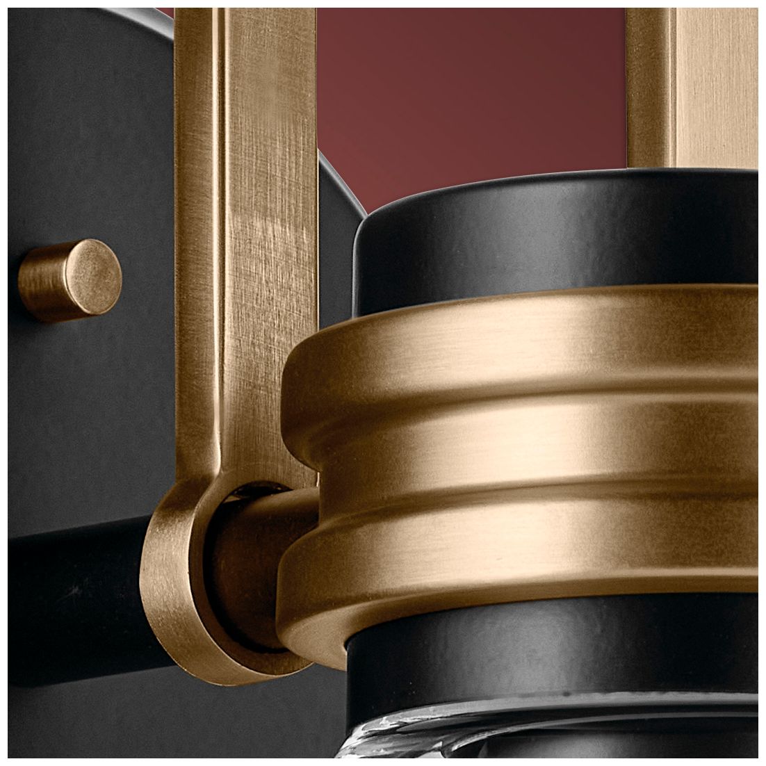 Image 6 Kichler Farum Black Wall Sconce 1Lt with Clear Glass more views