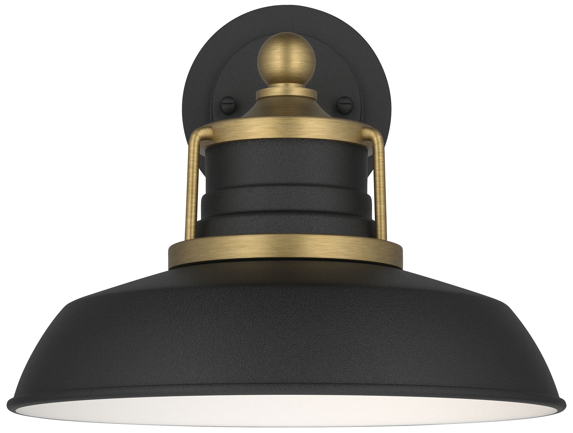 Image 5 Kichler Fielding 15" 1Lt Outdoor Wall Light Textured Black w/Natural Brass more views