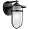 Kichler Finn 13 1/4" High Black Outdoor Wall Light