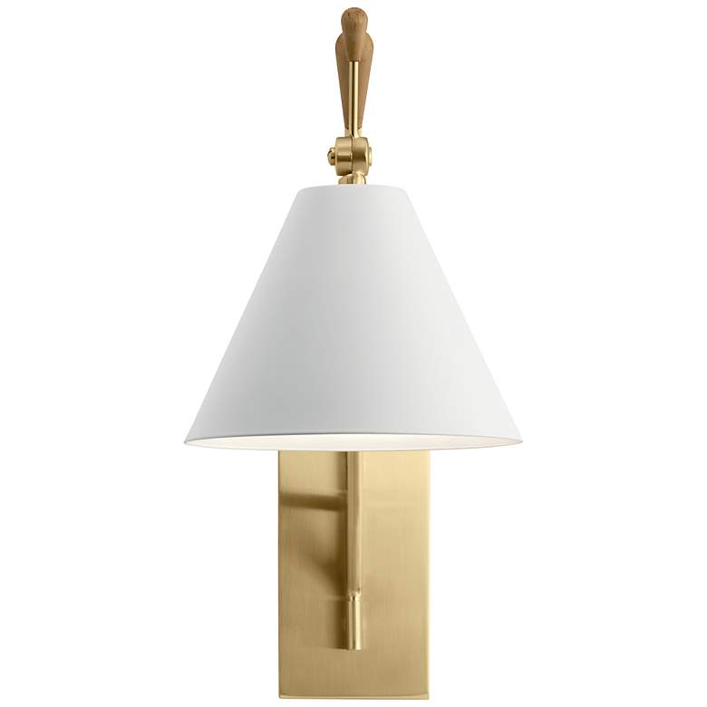 Image 3 Kichler Finnick 20"H Champagne Gold Swing Arm Wall Sconce more views