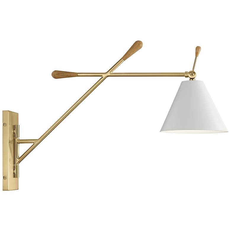 Image 4 Kichler Finnick 20"H Champagne Gold Swing Arm Wall Sconce more views