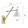 Kichler Finnick 20"H Champagne Gold Swing Arm Wall Sconce