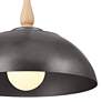 Thumbnail4 of Kichler Fira 18" Wide Anvil Iron Finish Modern Dome Pendant more views