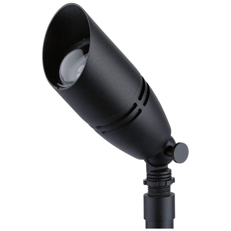 Image 1 Kichler Fixed Socket MR16 Black Brass 12V Drop-In Accent Fixture