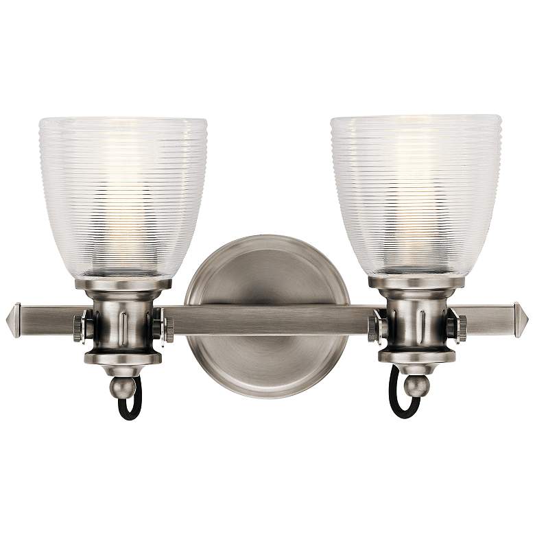 Image 1 Kichler Flagship 9 1/2 inchH Classic Pewter 2-Light Wall Sconce