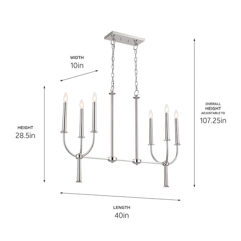 Image 4 Kichler Florence Chandelier Linear (Single) more views