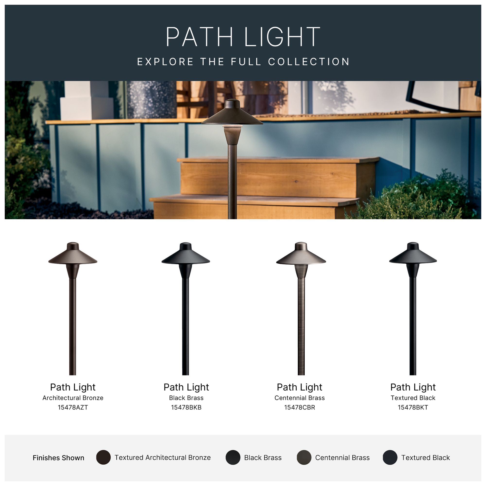 Kichler Fogden 21"H Textured Architectural Bronze Path Light
