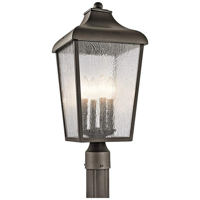 Image 1 Kichler Forestdale 21 3/4"H Old Bronze Outdoor Post Light