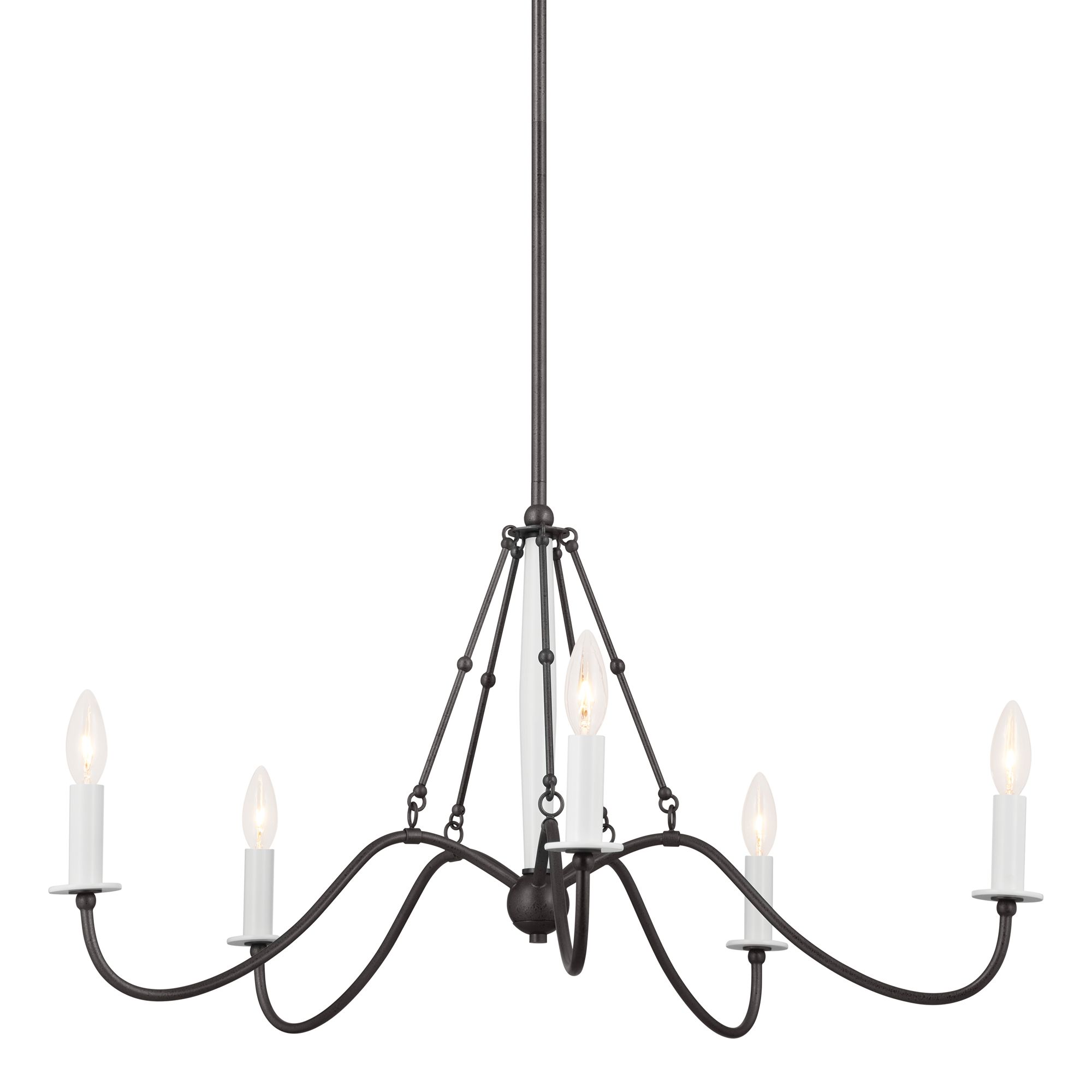 Image 6 Kichler Freesia 31.3" Wide Anvil Iron Finish Candelabra Chandelier more views