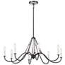 1_Kichler Freesia 38" Wide Anvil Iron 8-Light Chandelier