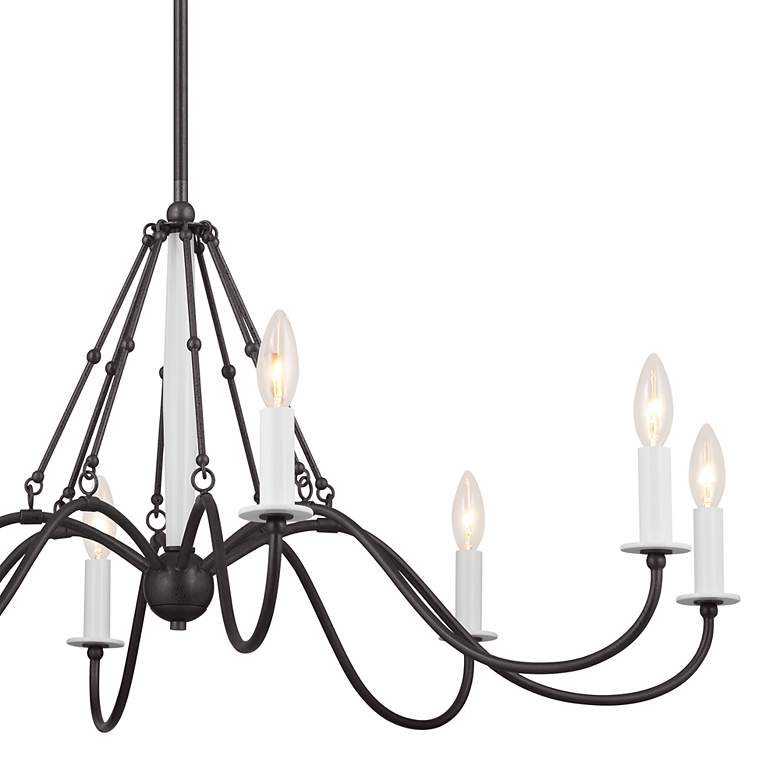 Image 2 Kichler Freesia 38" Wide Anvil Iron 8-Light Chandelier more views