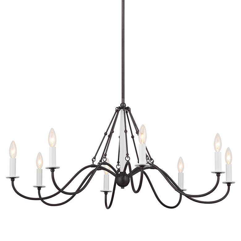 Image 3 Kichler Freesia 38" Wide Anvil Iron 8-Light Chandelier more views