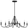 Thumbnail3 of Kichler Freesia 44 1/2"W Textured Black 8-Light Chandelier