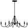 Kichler Freesia 44 1/2"W Textured Black 8-Light Chandelier