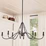 Thumbnail2 of Kichler Freesia 44 1/2"W Textured Black 8-Light Chandelier