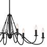 Kichler Freesia 44 1/2"W Textured Black 8-Light Chandelier in scene