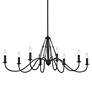 Kichler Freesia 44 1/2"W Textured Black 8-Light Chandelier in scene