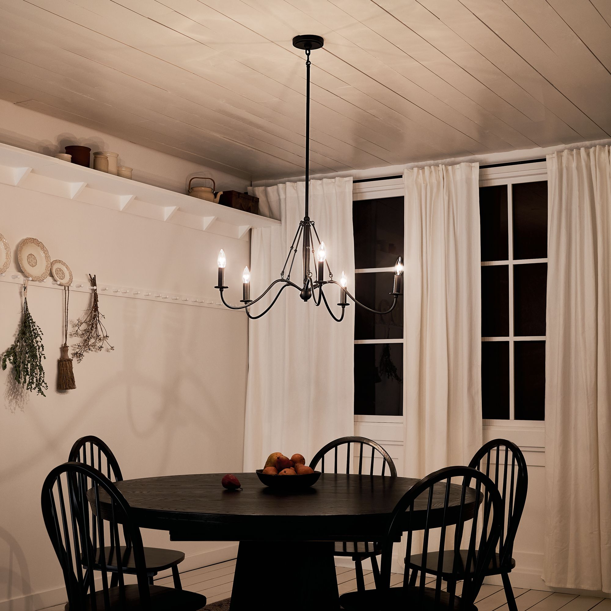 Kichler Freesia Pendant 1Lt Textured Black