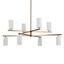 Thumbnail2 of Kichler Gala 36 Inch 8 Light Chandelier in Champagne Bronze with White more views